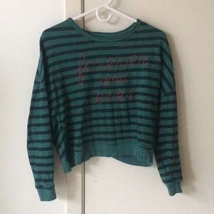 Crop top sweatshirt
